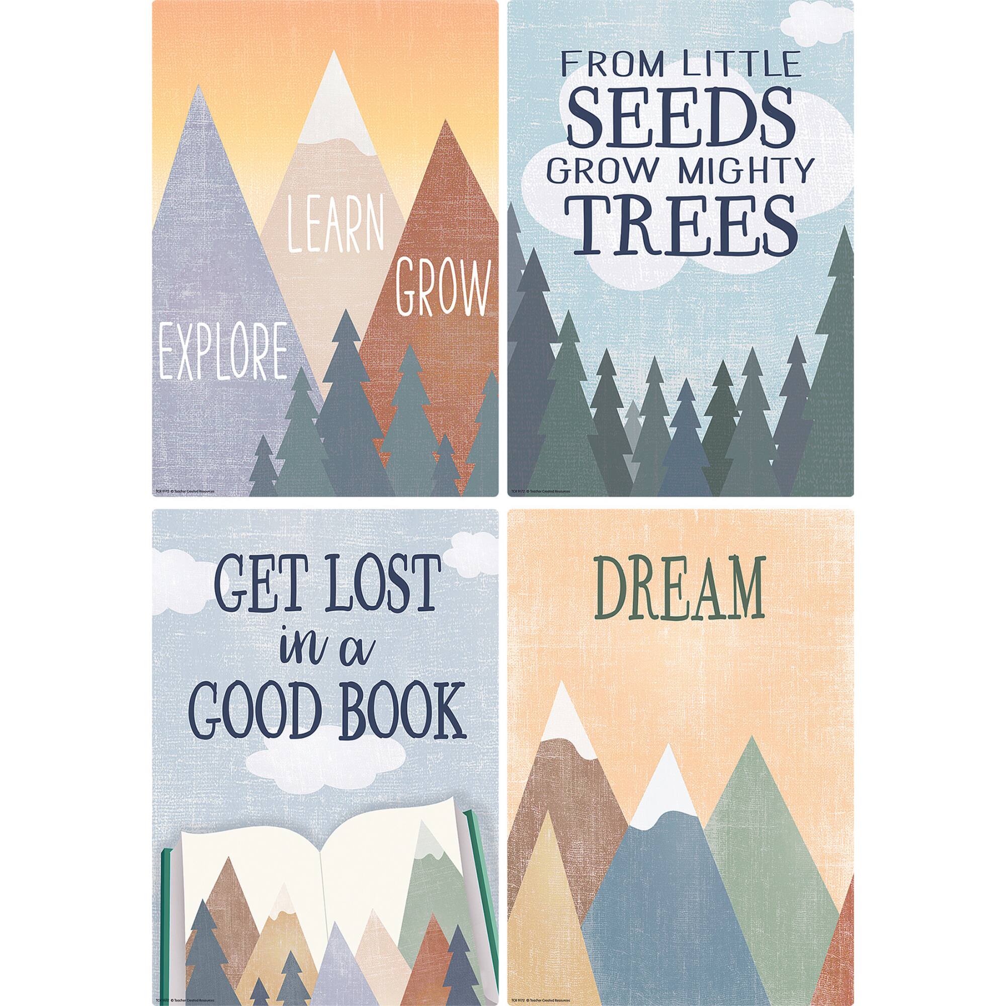 Teacher Created Resources® Moving Mountains Small Posters set